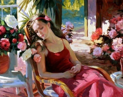 Красота женщины на картинах Владимира Волегова